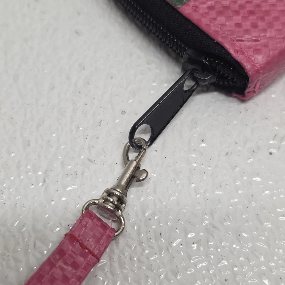 Angkor Recycled Cambodia Pink Fish Wallet Wristlet